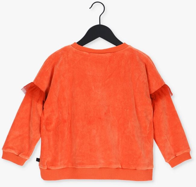 Orangene CARLIJNQ Pullover HEART EYES - SWEATER GIRLS WITH TULE RUFFLES + EMBROIDERY - large