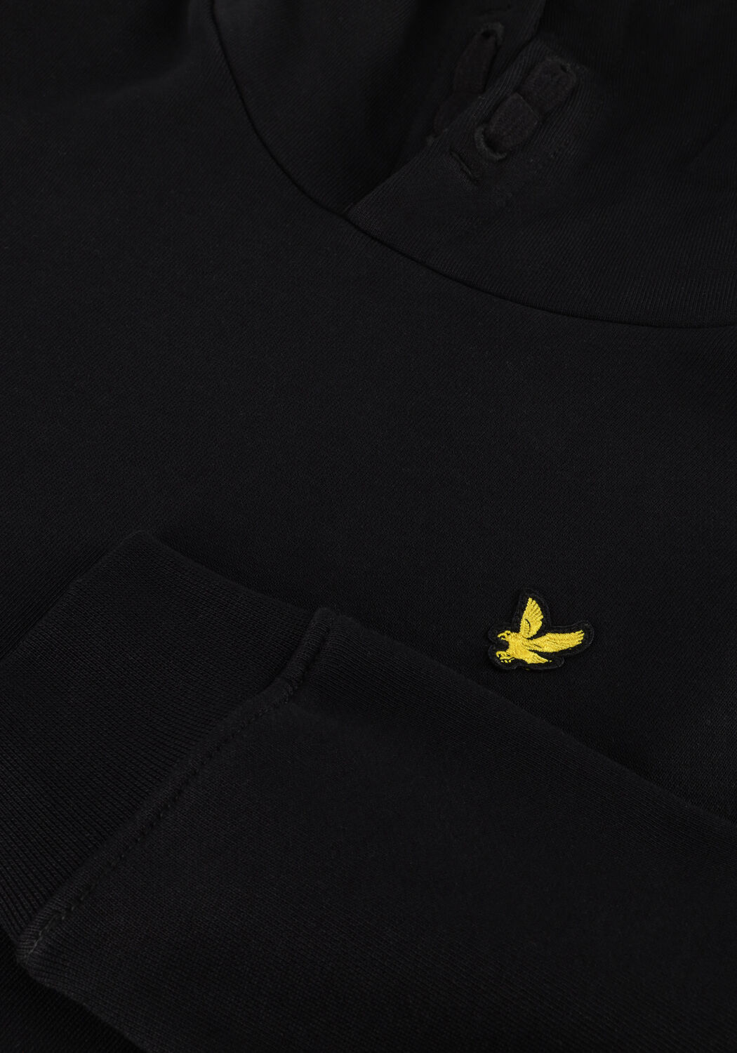 Schwarze LYLE & SCOTT Sweatshirt BRUSH BACK PULLOVER HOODIE - large
