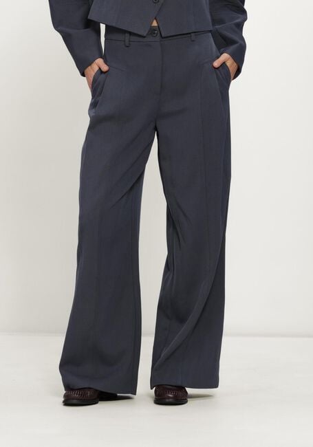 Blaue MSCH COPENHAGEN Weite Hose MSCHLAURETTA HW PANTS - large
