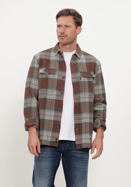 Braune PME LEGEND Overshirt LONG SLEEVE SHIRT SHADOW - large