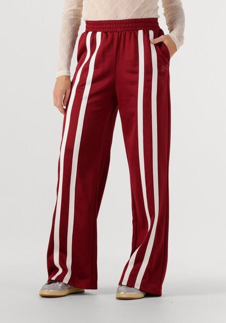 Bordeaux ALIX THE LABEL Weite Hose LADIES KNITTED TRAINING SWEAT PANTS - large