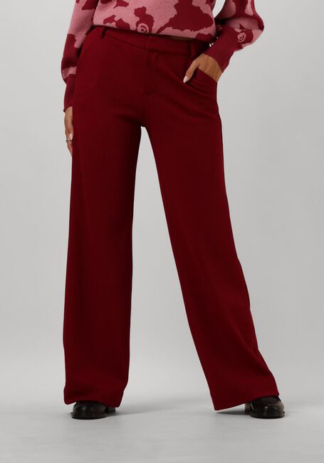 Rote POM AMSTERDAM Hose WIDE LEG BURGUNDY RED - large