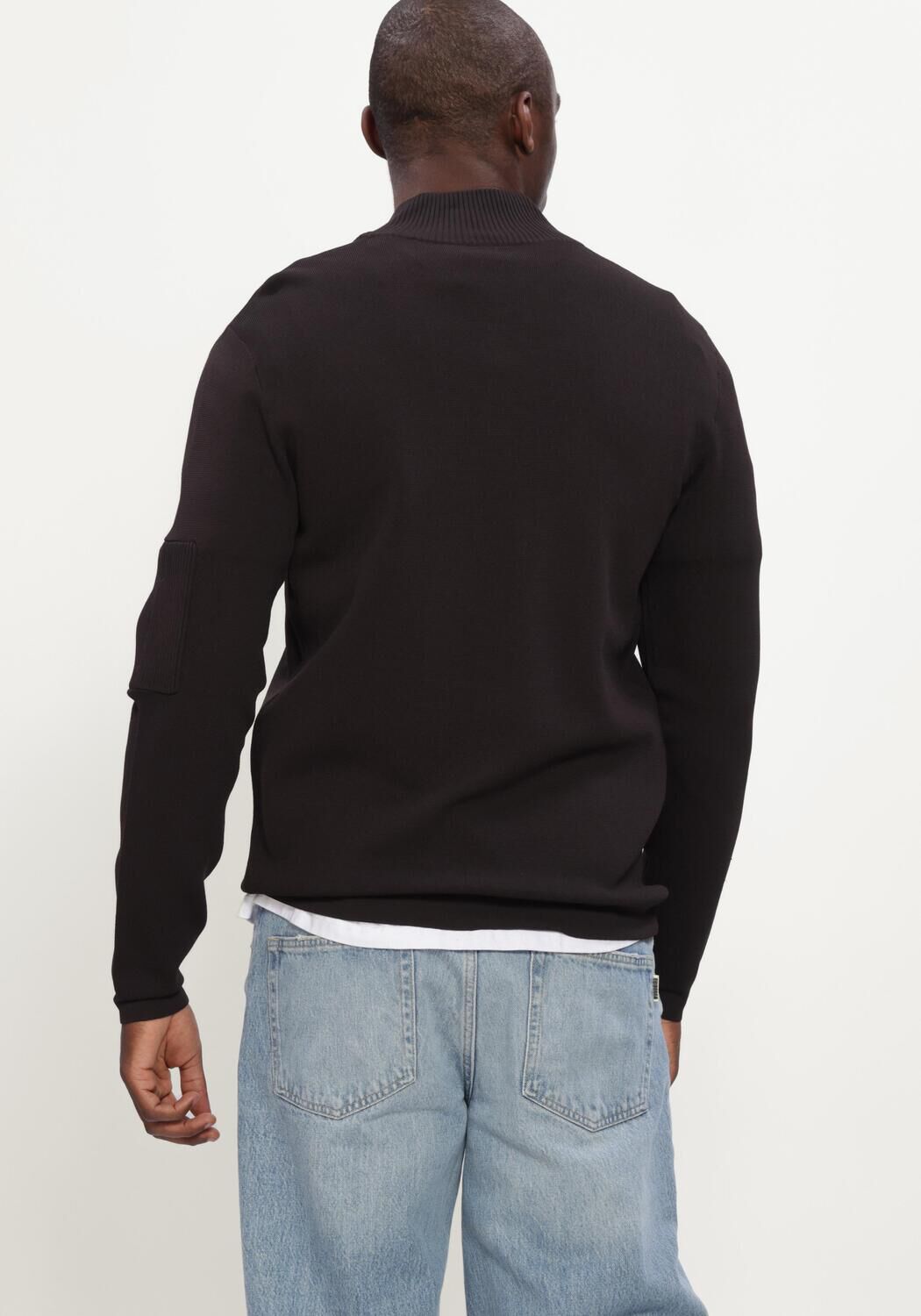 Braune GENTI Pullover & Cardigans TURTLE ZIP LS - large