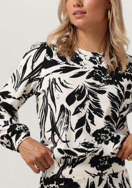 Nicht-gerade weiss JANSEN AMSTERDAM Tops & T-shirts HVF198 TOP FLOWER PRINT - large