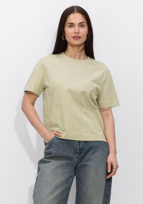 Gelbe SELECTED WOMEN T-shirt SLFESSENTIAL SS BOXY TEE - large