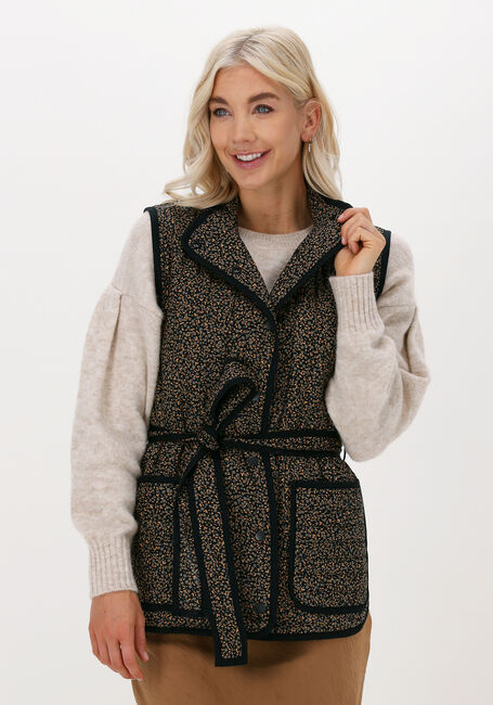 Schwarze SECOND FEMALE Bodywarmer ARLINDA QUILT WAISTCOAT - large