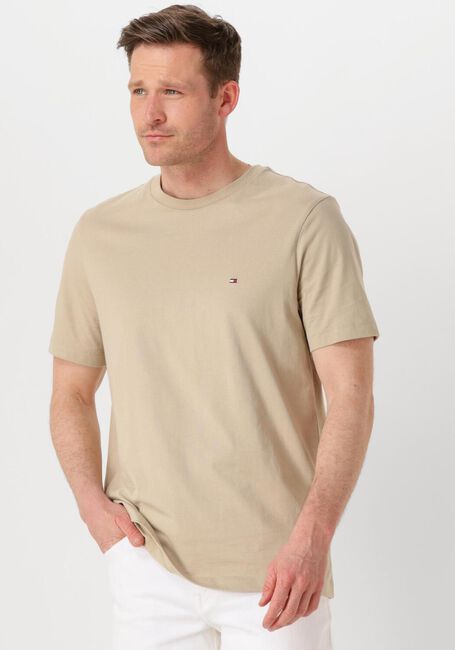 Sand TOMMY HILFIGER T-shirt ESS SEASONAL REG FIT SOLID TEE - large