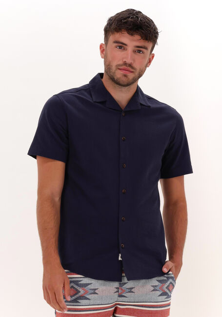 Dunkelblau ANERKJENDT Casual-Oberhemd AKLEO SEERSUCKER SS SHIRT - large