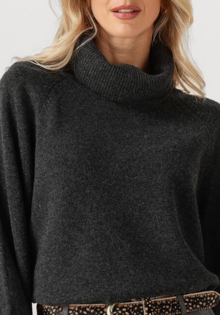 Dunkelgrau GESTUZ Rollkragenpullover MANZIGZ WOOL ROLLNECK - large