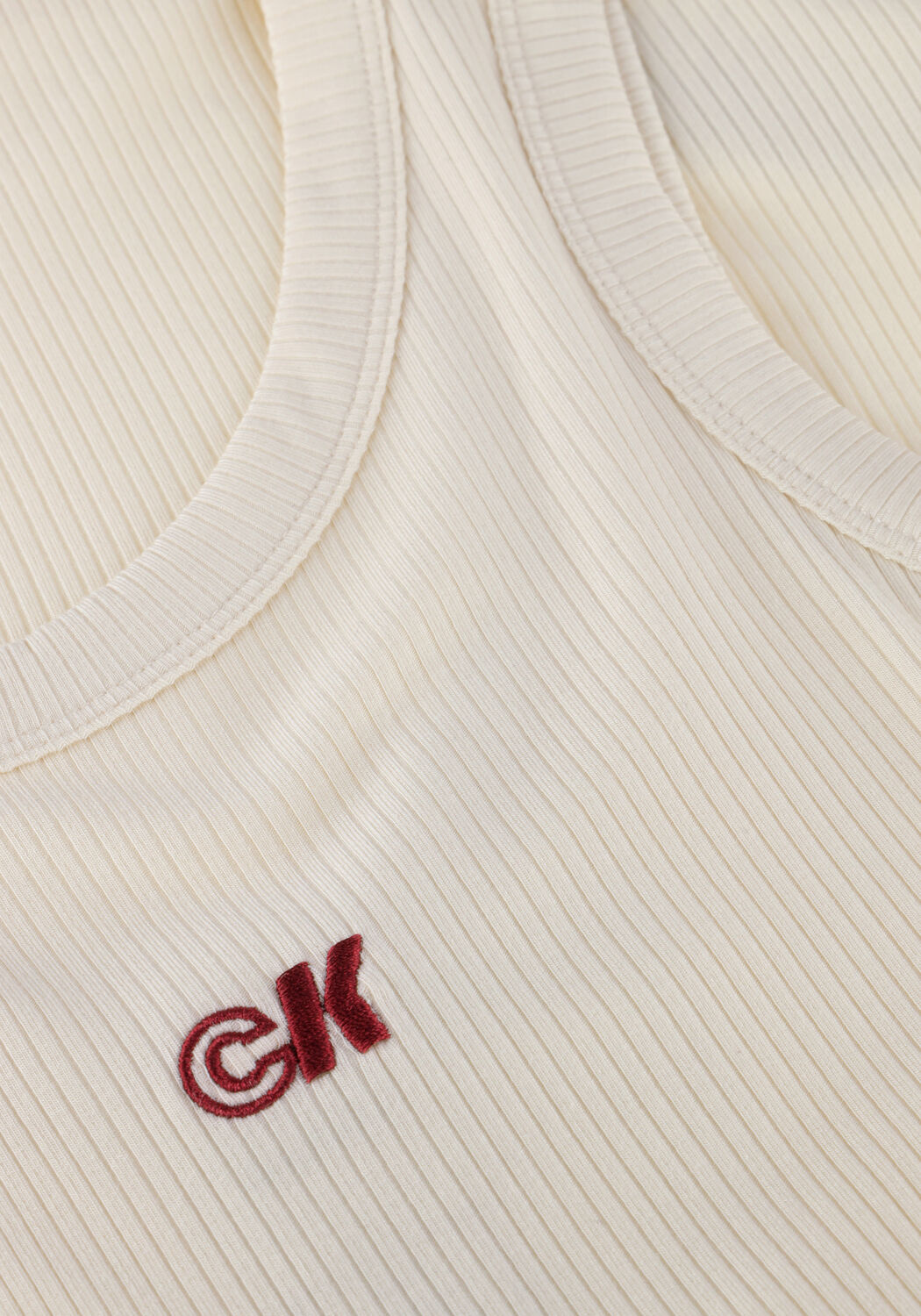 Ecru CALVIN KLEIN Top A-MODAL RIB TANK - large