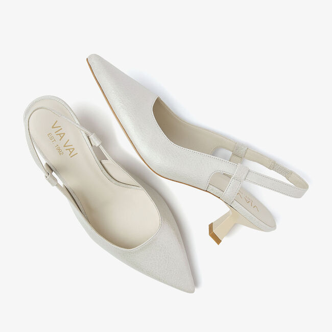 Weiße VIA VAI Slingbacks SUZY ALIYA - large