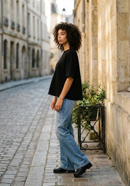 Blaue ABRAND JEANS Wide jeans 94 HIGH WIDE JENNA - large