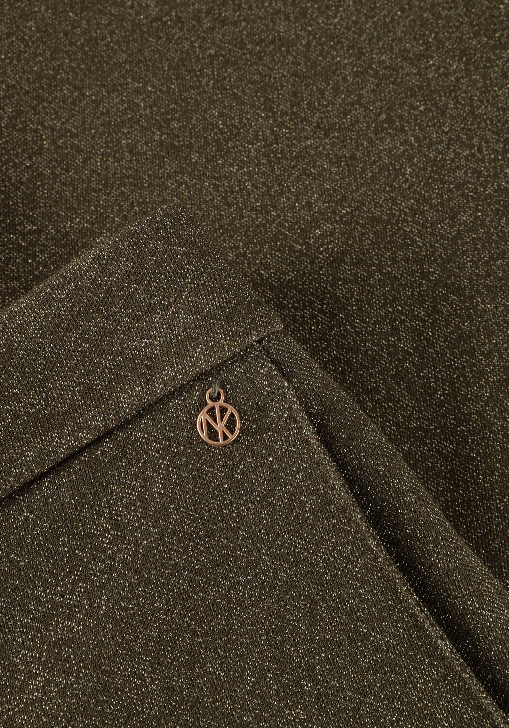 Olive NUKUS Weite Hose BRITT PANTS LUREX - large