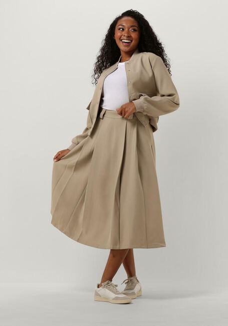 Beige MY ESSENTIAL WARDROBE Midirock MAGANMW SKIRT - large