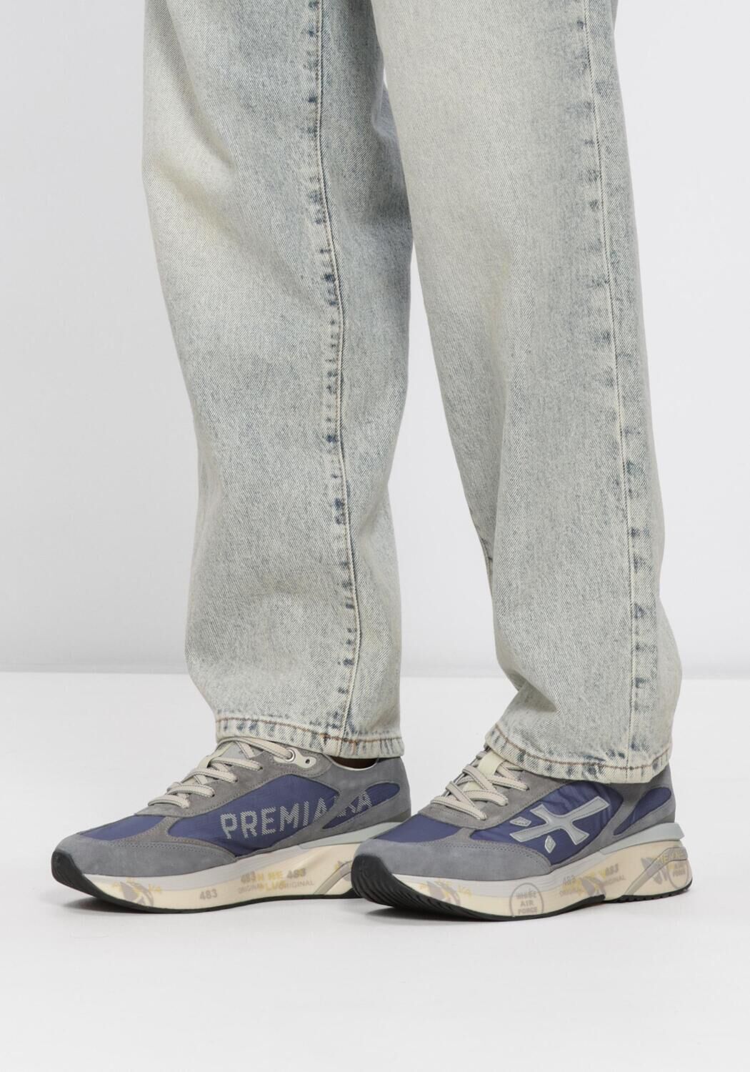 Blaue PREMIATA Sneaker Low MOERUN - large