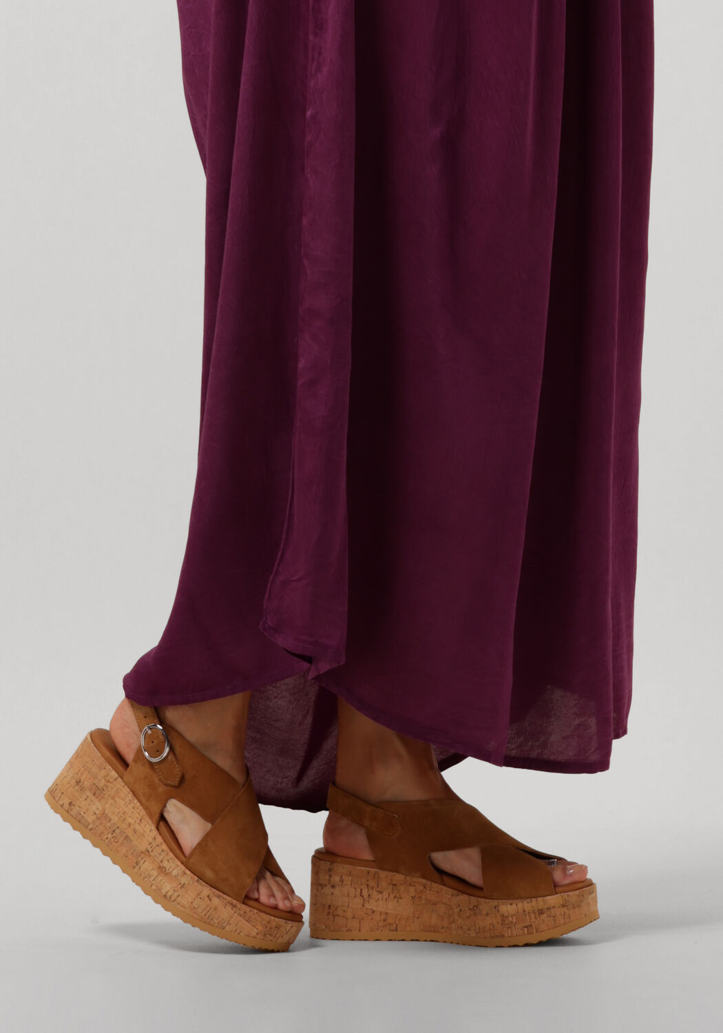 Cognacfarbene VIA VAI Sandaletten mit Absatz SISSEL RAISE - large