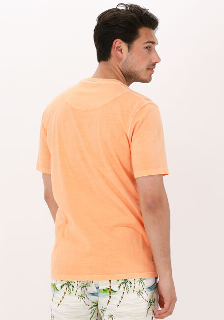 Orangene SCOTCH & SODA T-shirt GARMENT-DYED CREWNECK TEE WITH EMBROIDERY LOGO - large