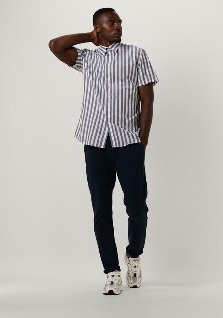 Dunkelblau SELECTED HOMME Casual-Oberhemd SLHSLIMNEW-LINEN SHIRTS SS CLASSIC W - large