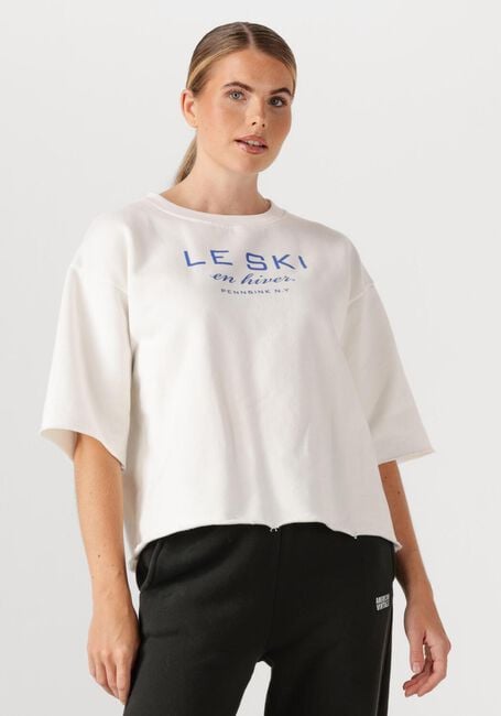 Weiße PENN & INK T-shirt SWEATER W25F1702 - large