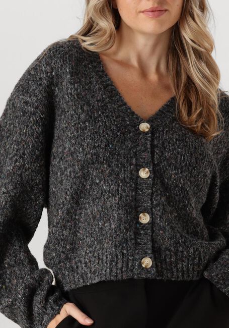 Schwarze ANOTHER LABEL Strickjacke CHARLOTTE KNITTED CARDIGAN - large