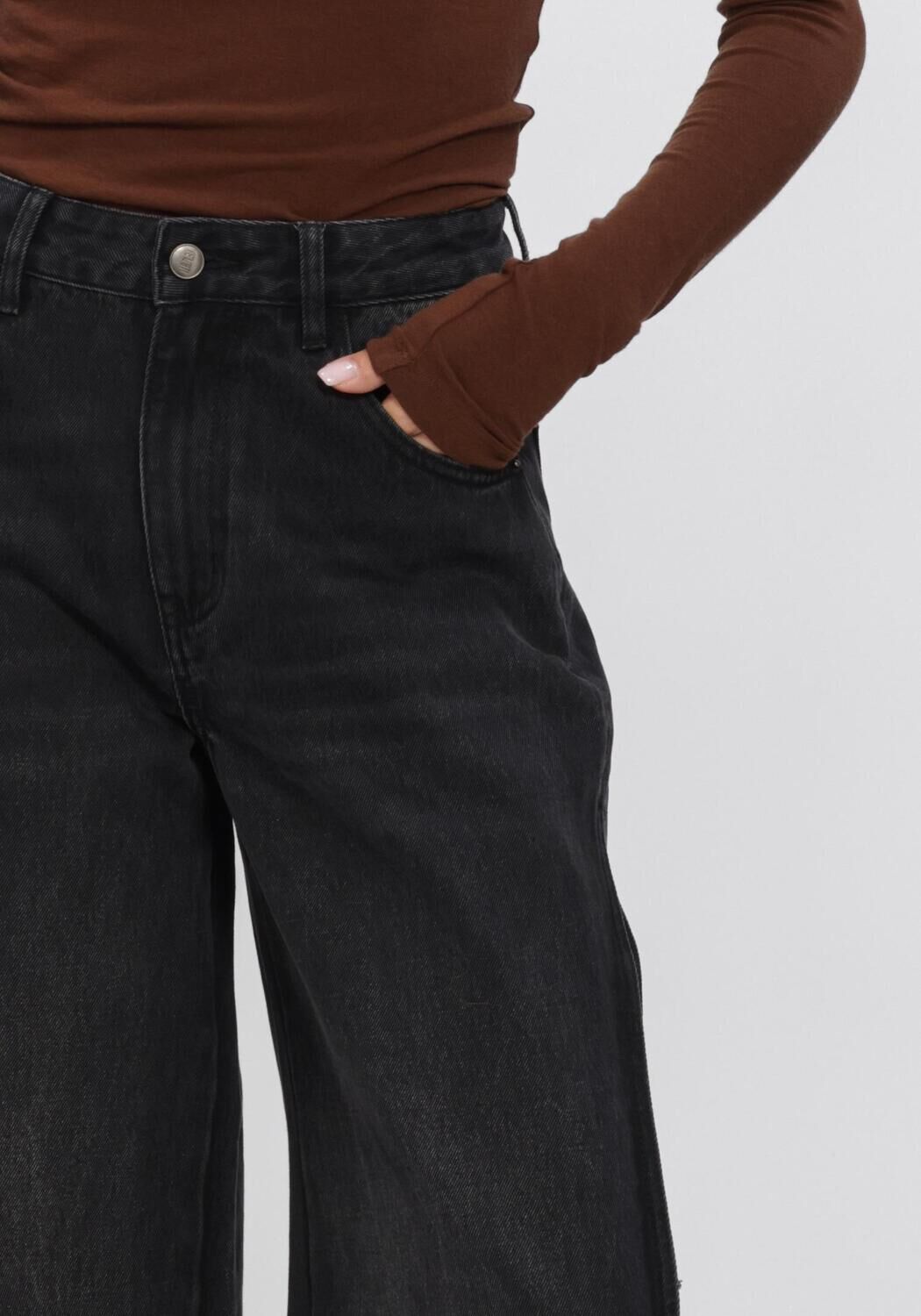 Schwarze ELEH Wide jeans EFWJ260004 - large
