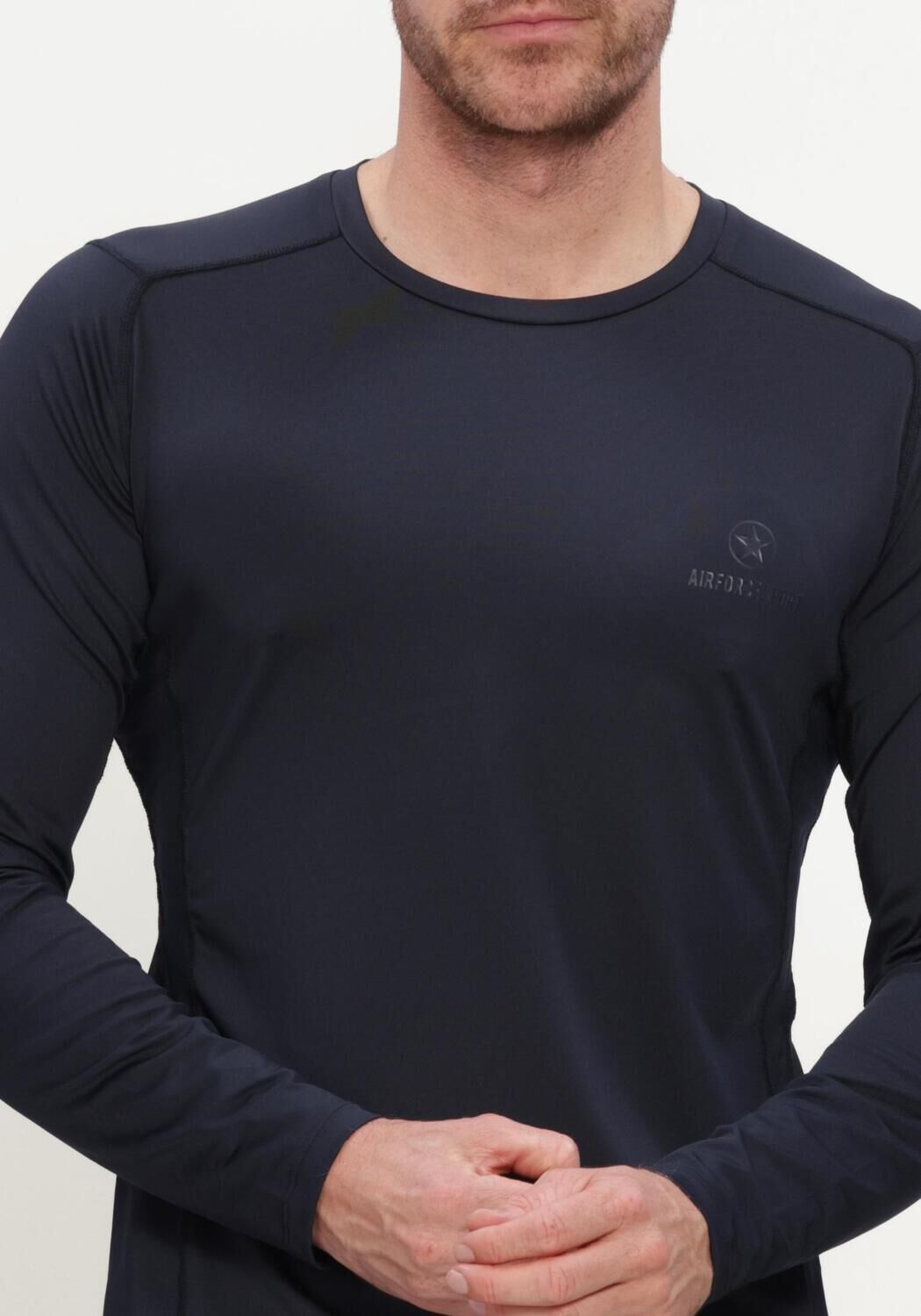 Dunkelblau AIRFORCE Polos & T-Shirts PERFORMANCE LIGHT THERMO LONGSLEEVE - large