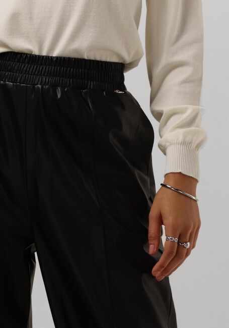 Schwarze LIU JO Weite Hose PANT. JOGGER SPALMATO - large