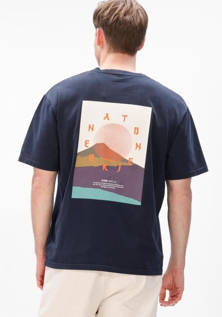 Dunkelblau ANERKJENDT T-shirt KVILLADS SUN TEE - large