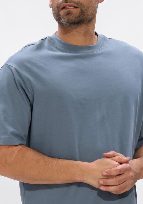 Blaue SELECTED MEN T-shirt SLHRELAXASPEN 2-PLY SS O-NECK NOOS - large