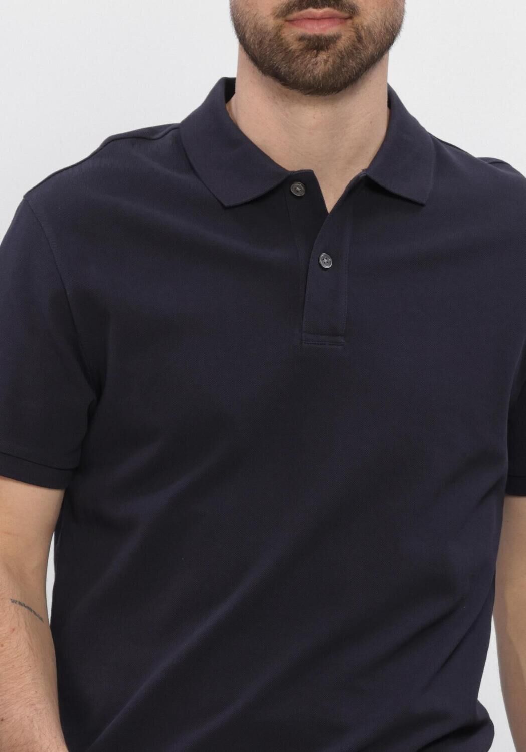Dunkelblau PROFUOMO Polo-Shirt POLO SS BASIS PIQUE - large