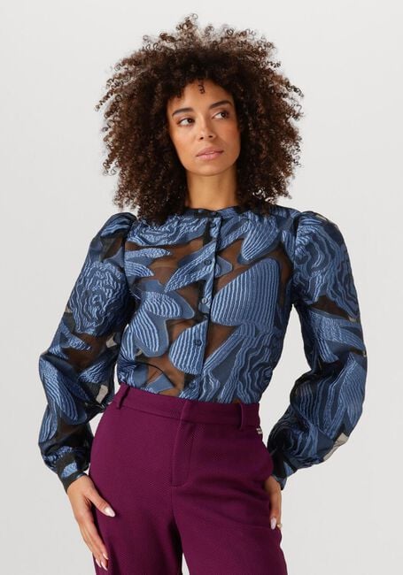 Blaue POM AMSTERDAM Blusen BLOUSE - DASHING NIGHTS ORGANZA - large