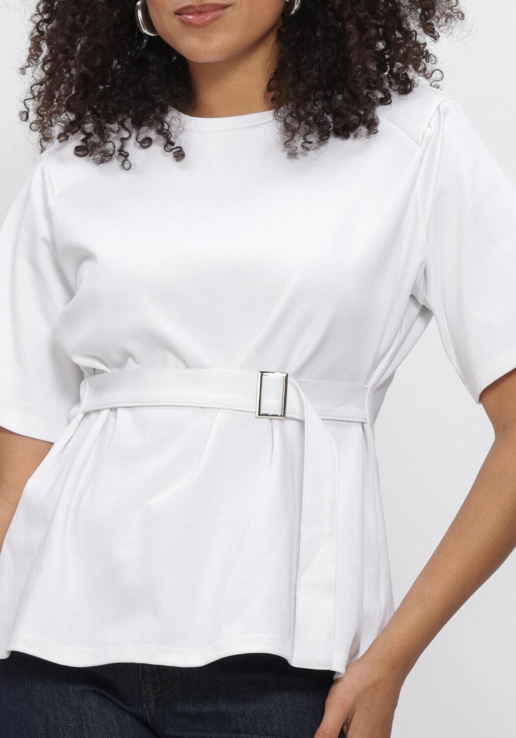 Wei&szlig;e MY ESSENTIAL WARDROBE Tops & T-shirts MWAPIR BELT TEE - large