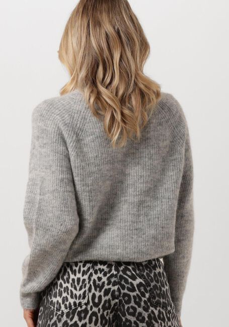 Hellgrau SELECTED FEMME Strickjacke SLFLULU LS KNIT SHORT CARDIGAN - large