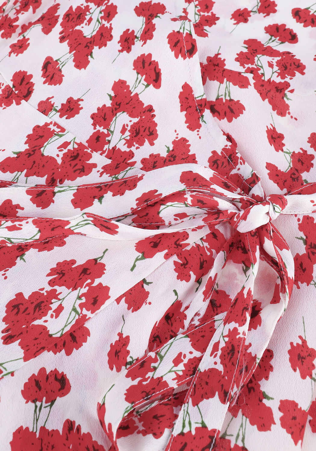 Rote NEO NOIR Midikleid EVA FADING POPPY DRESS - large