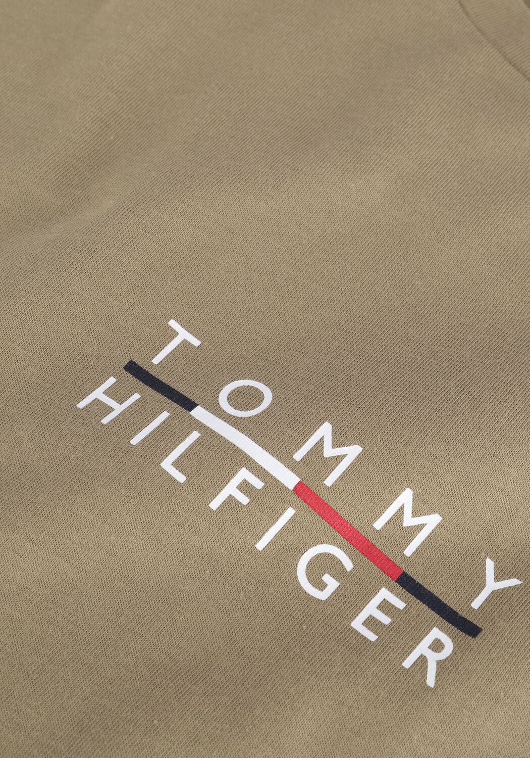 Khaki TOMMY HILFIGER T-shirt SQUARE LOGO TEE - large