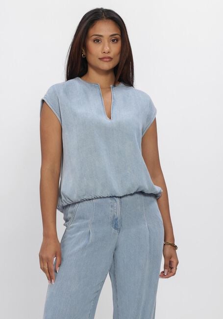 Hellblau ANOTHER LABEL Tops & T-shirts ALAURORE DENIM TOP S/L - large