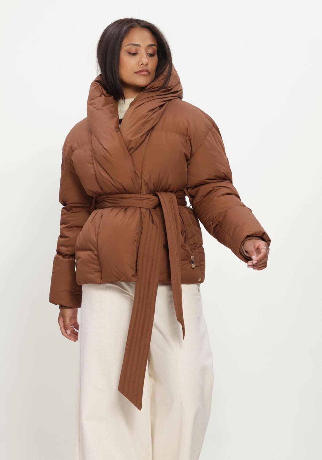 Braune JOSH V Wattierte Jack CHARLOTTE COAT - large