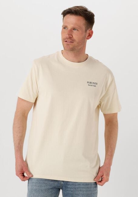 Nicht-gerade weiss PURE PATH T-shirt REGULAR FIT CREWNECK SS T-SHIRTS - large