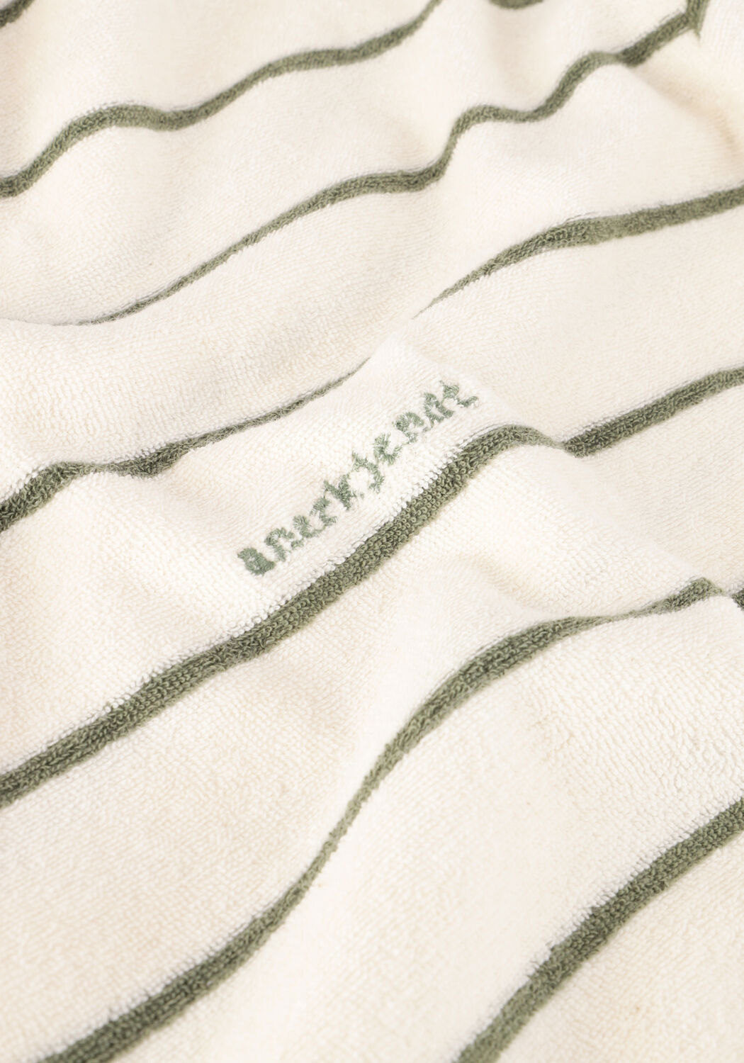 Beige ANERKJENDT T-shirt AKKIKKI S/S FROTTE STRIPE TEE - large