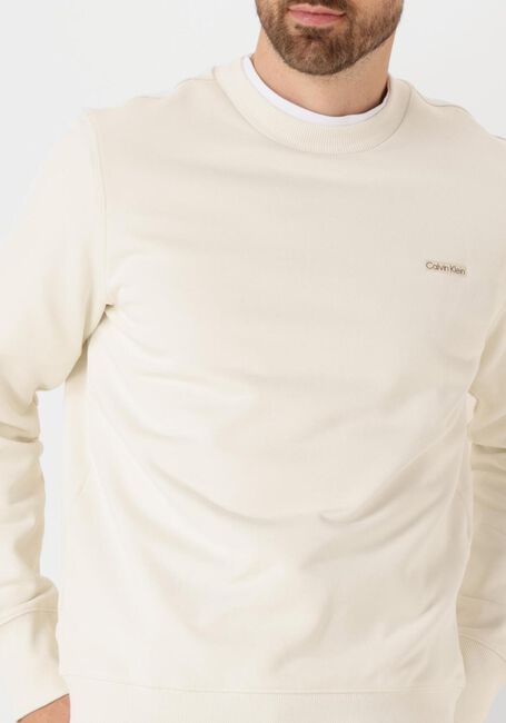 Ecru CALVIN KLEIN Pullover CALVIN KLEIN LABEL CREW NECK - large