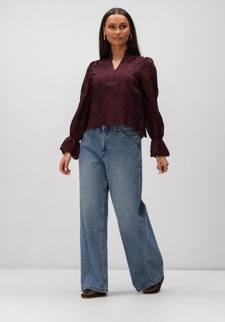 Bordeaux NEO NOIR Blusen AMARA BIG EMBROIDERY BLOUSE - large