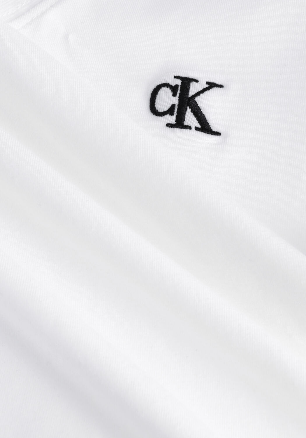 Wei&szlig;e CALVIN KLEIN T-shirt CK EMBROIDERY STRETCH - large