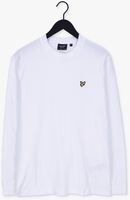 Weiße LYLE & SCOTT T-shirt MOCK NECK LONG SLEEVE TSHIRT