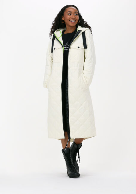 Ecru BEAUMONT Wattierte Jack LONG COAT LIGHT PADDED - large