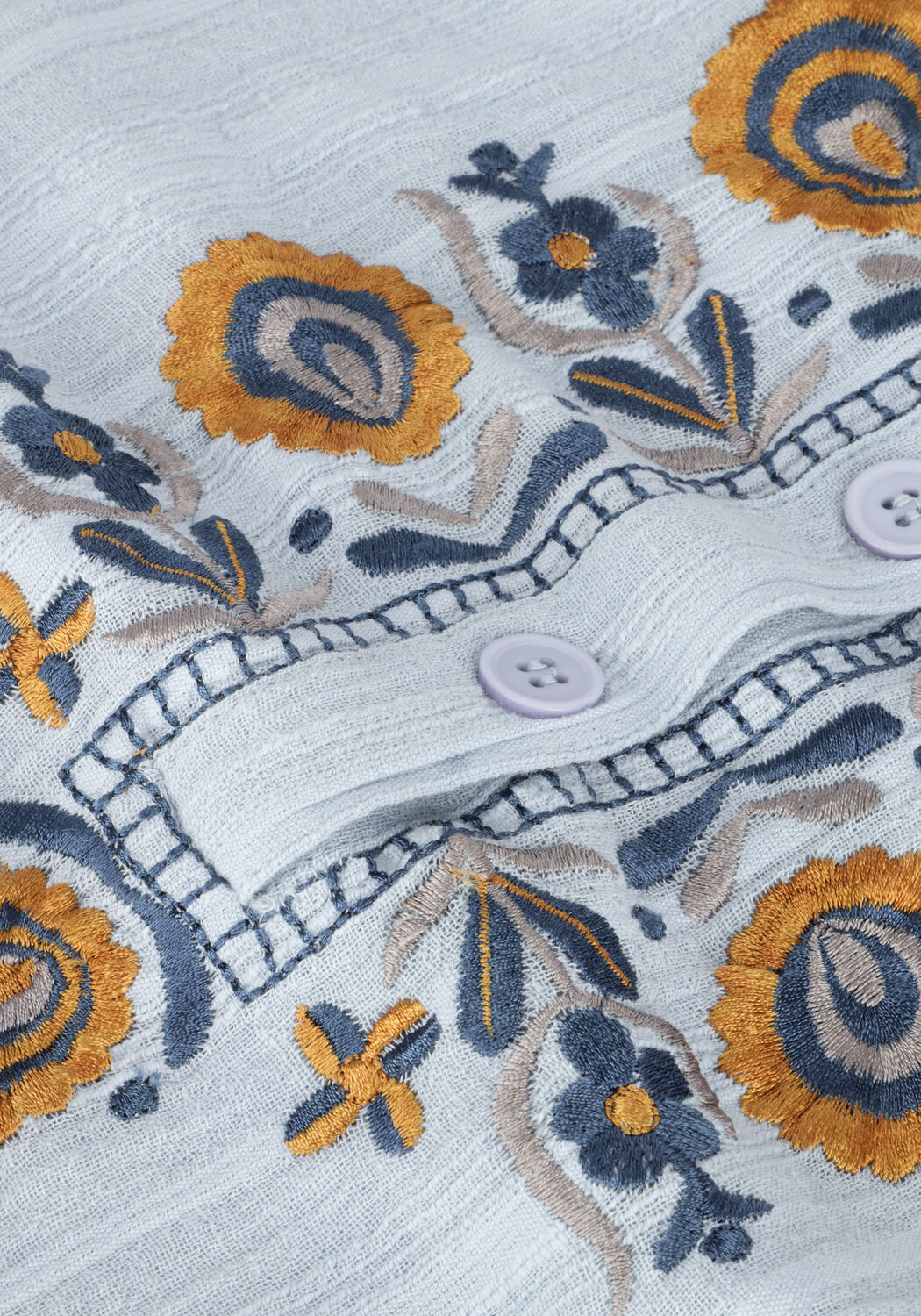 Blaue ANTIK BATIK Blusen IGOR BLOUSE - large