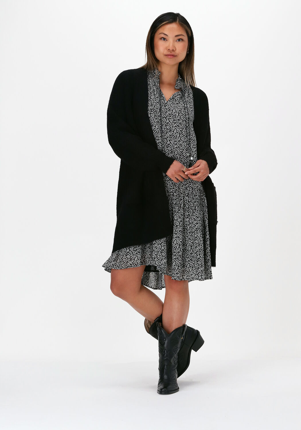 Strickjacke zum kleid schwarz Clearance