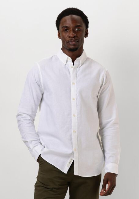 Weiße SCOTCH & SODA Casual-Oberhemd OXFORD SOLID - large