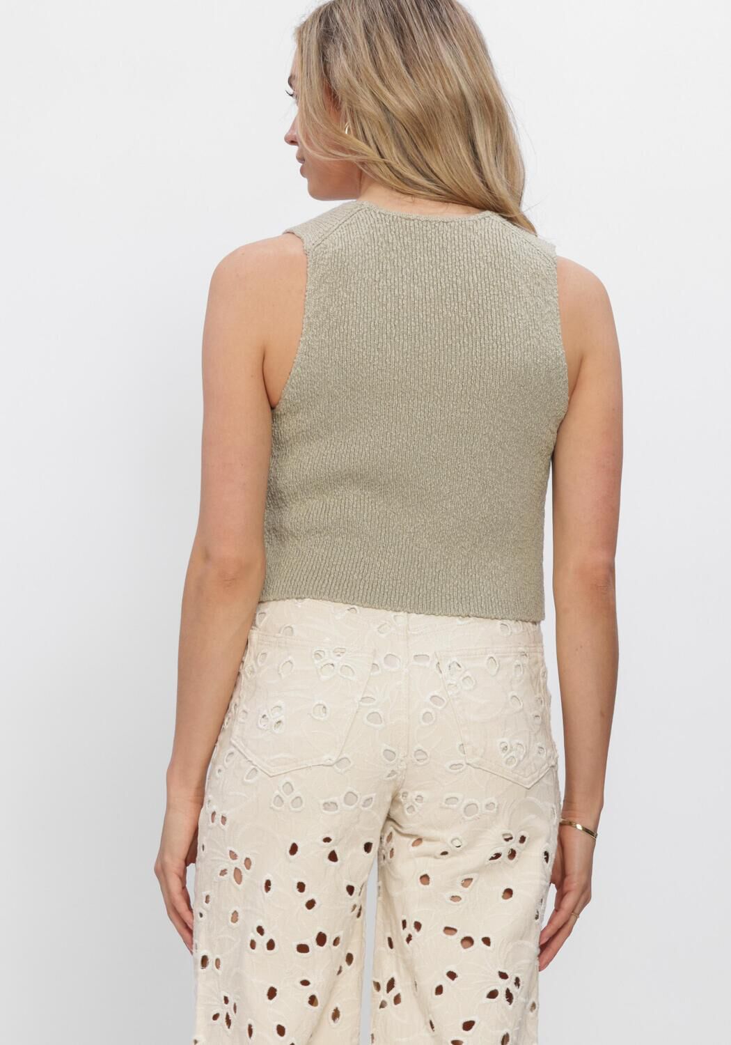 Beige EDITED Pullover & Cardigans RIKE VEST - large