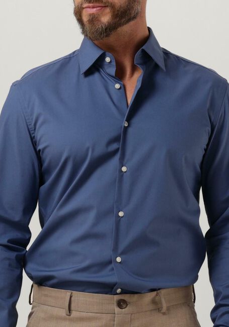 Blaue BOSS Klassisches Oberhemd H-HANK-KENT-C1-214 - large