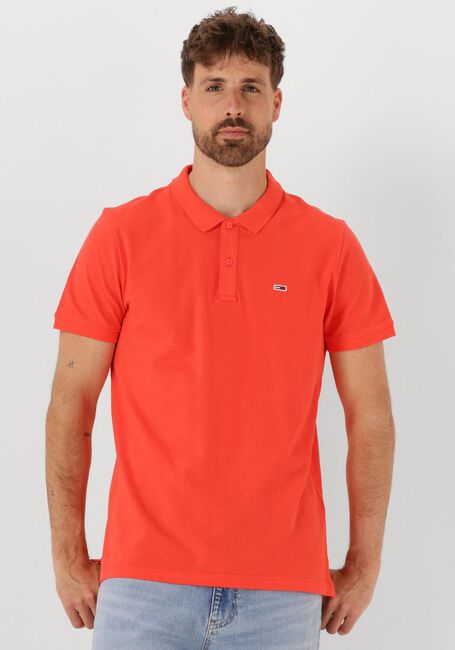 Orangene TOMMY JEANS Polo-Shirt TJM SLIM PLANCKET POLO EXT - large